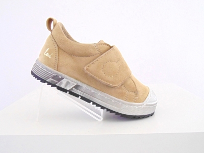 Pantofi sport copii Lui Shoes, cod 3A565, seria PUPPY, bej, piele naturala