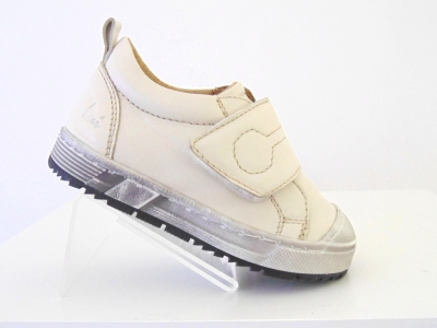Pantofi sport copii Lui Shoes, cod 3A568, seria PUPPY, crem, piele naturala