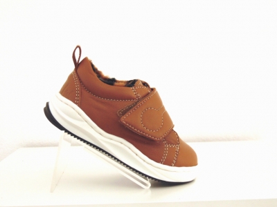 Pantofi sport copii Lui Shoes, cod 3A583, seria PUPPY, maro, piele naturala