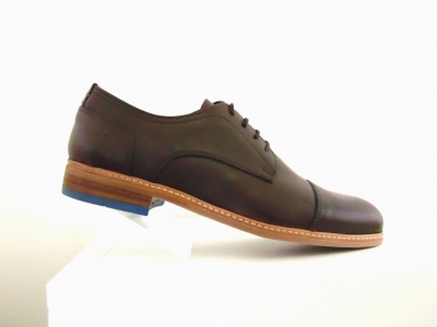 Pantofi barbati Lui Shoes, cod 1P548, seria CAVA, maro inchis, piele naturala