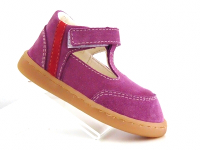 Pantofi copii Lui Shoes, cod 3P35, seria FIRST STEPS, purpuriu, piele naturala