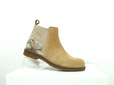 Botine femei Lui Shoes, cod 2B11, seria HELI F, bej, piele naturala