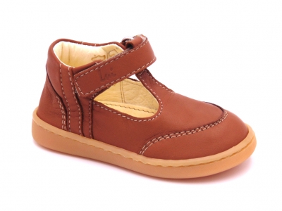 Pantofi sport copii Lui Shoes, cod 3A639, seria FIRST STEPS, maro, piele naturala