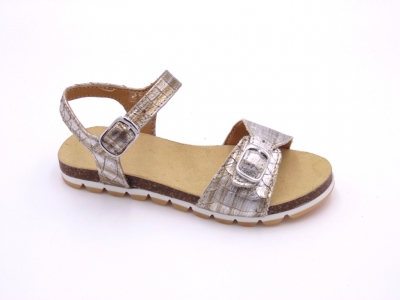 Sandale copii Lui Shoes, cod 3S293, seria ELSA, argintiu, piele naturala