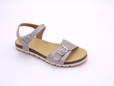 Sandale copii fete Lui Shoes, cod 6S156, seria ELSA, argintiu, piele naturala
