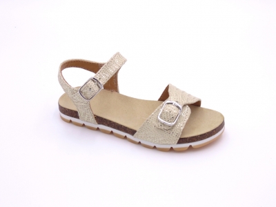 Sandale copii fete Lui Shoes, cod 6S157, seria ELSA, crem, piele naturala