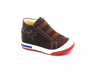 Pantofi sport copii Lui Shoes, cod 3A708, seria HEART K, bordo, piele naturala