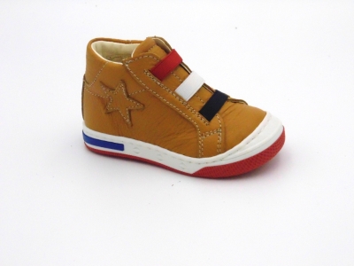 Pantofi sport copii Lui Shoes, cod 3A709, seria HEART K, galben mustar, piele naturala