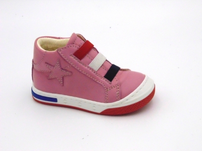 Pantofi sport copii fete Lui Shoes, cod 6A138, seria HEART K, roz, piele naturala