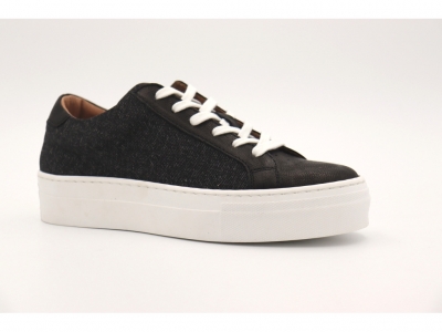 Pantofi sport femei Lui Shoes, cod 2A374, seria KR, negru, piele naturala