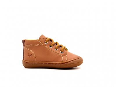 Pantofi sport copii Lui Shoes, cod 3A753, seria PRIMO, maro deschis, piele naturala