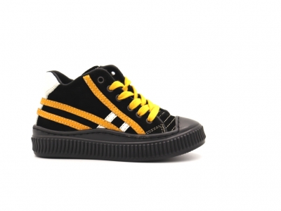 Pantofi sport copii Lui Shoes, cod 3A812, seria TRIP, negru, piele naturala