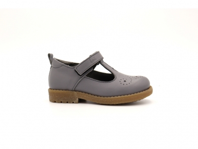 Pantofi copii Lui Shoes, cod 3P46, seria SARA, gri, piele naturala