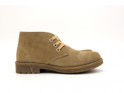 Botine femei Lui Shoes, cod 2B49, seria CREP, bej, piele naturala