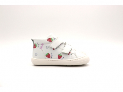 Pantofi sport copii Lui Shoes, cod 3A826, seria PRIMO S, alb, piele naturala