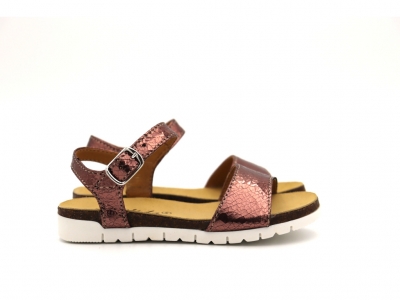 Sandale copii fete Lui Shoes, cod 6S163, seria ELSA, bronz, piele naturala