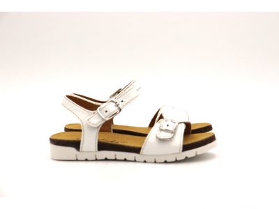 Sandale copii fete Lui Shoes, cod 6S167, seria ELSA, alb, piele naturala