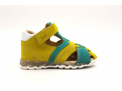Sandale copii Lui Shoes, cod 3S302, seria SIMBA, galben, piele naturala