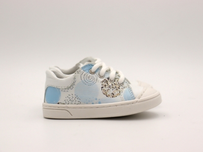 Pantofi sport copii Lui Shoes, cod 3A840, seria MONALISA, alb, piele naturala