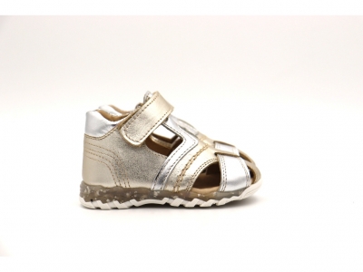 Sandale copii Lui Shoes, cod 3S305, seria SIMBA, auriu, piele naturala