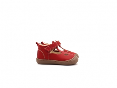 Pantofi sport copii Lui Shoes, cod 3A856, seria FIRST, caramiziu, piele naturala