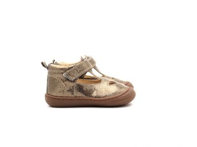 Pantofi sport copii Lui Shoes, cod 3A859, seria FIRST, bronz, piele naturala