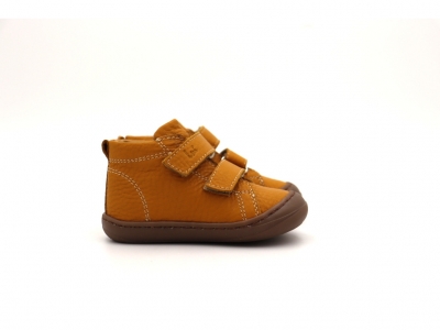 Pantofi sport copii Lui Shoes, cod 3A865, seria PRIMO S, galben mustar, piele naturala
