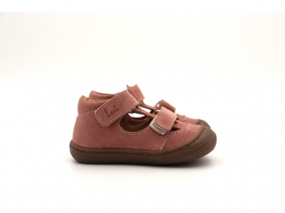 Sandale copii Lui Shoes, cod 3S322, seria NATUR FLEX, roz, piele naturala