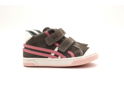 Pantofi sport copii Lui Kids, cod 3A878, seria TRIP SKY, gri, piele naturala