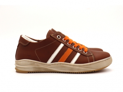 Pantofi sport copii Lui Kids, cod 3A891, seria ANDOS, maro inchis, piele naturala