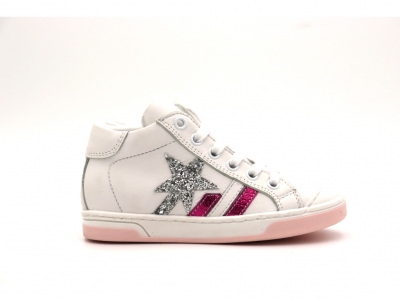 Pantofi sport copii Lui Kids, cod 3A896, seria MEGASTAR, alb, piele naturala