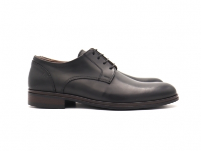 Pantofi barbati Lui Shoes, cod 1P555, seria ALAN P, negru, piele naturala