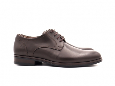 Pantofi barbati Lui Shoes, cod 1P558, seria ALAN P, maro inchis, piele naturala
