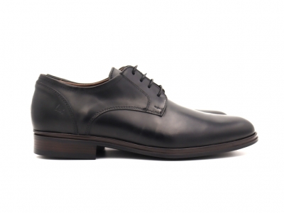 Pantofi barbati Lui Shoes, cod 1P560, seria ALAN P, negru, piele naturala