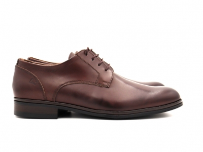 Pantofi barbati Lui Shoes, cod 1P562, seria ALAN P, maro inchis, piele naturala