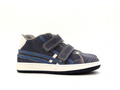 Pantofi sport copii Lui Kids, cod 3A949, seria TRIP SKY, gri, piele naturala