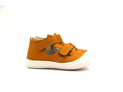 Sandale copii Lui Kids, cod 3S345, seria NATUR FLEX, galben mustar, piele naturala