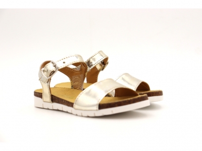 Sandale copii Lui Kids, cod 3S349, seria ELSA, auriu, piele naturala