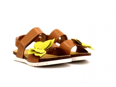 Sandale copii Lui Kids, cod 3S352, seria ELSA SKY, maro deschis, piele naturala