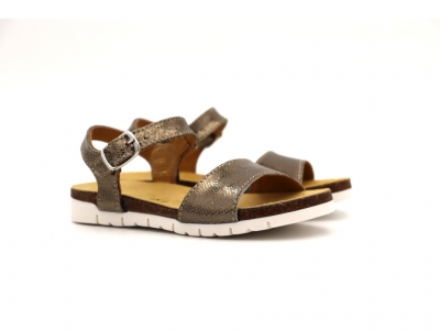 Sandale copii Lui Kids, cod 3S353, seria ELSA, auriu, piele naturala
