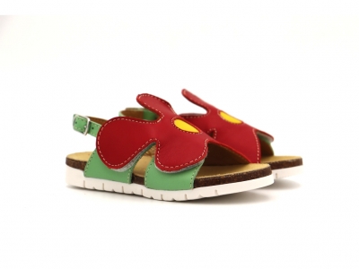 Sandale copii Lui Kids, cod 3S358, seria DAISY, rosu, piele naturala