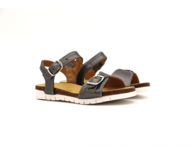 Sandale copii Lui Kids, cod 3S360, seria ELSA, gri, piele naturala