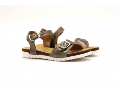 Sandale copii Lui Kids, cod 3S363, seria ELSA, auriu, piele naturala