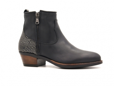 Botine femei Lui Shoes, cod 2B105, seria SANDRA F, negru, piele naturala