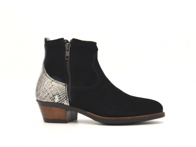 Botine femei Lui Shoes, cod 2B106, seria SANDRA F, negru, piele naturala