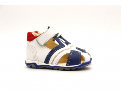 Sandale copii Lui Kids, cod 3S378, seria SIMBA, alb, piele naturala