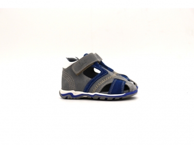 Sandale copii Lui Kids, cod 3S382, seria SIMBA, gri, piele naturala