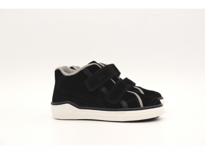 Pantofi sport copii Lui Kids, cod 3A957, seria TRIP SKY, negru, piele naturala