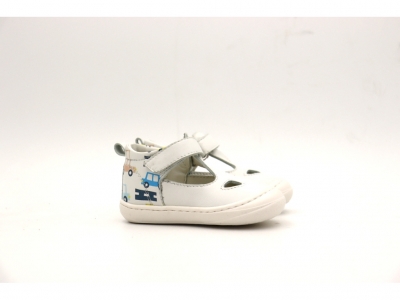 Pantofi sport copii Lui Kids, cod 3A976, seria FIRST, alb, piele naturala