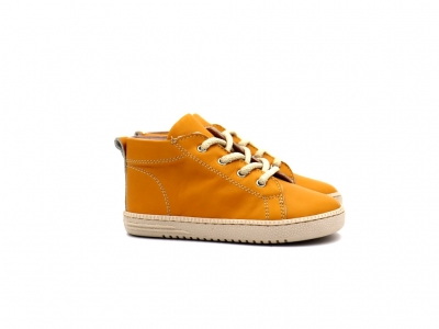 Pantofi sport copii Lui Kids, cod 3A996, seria PRIMO, galben mustar, piele naturala